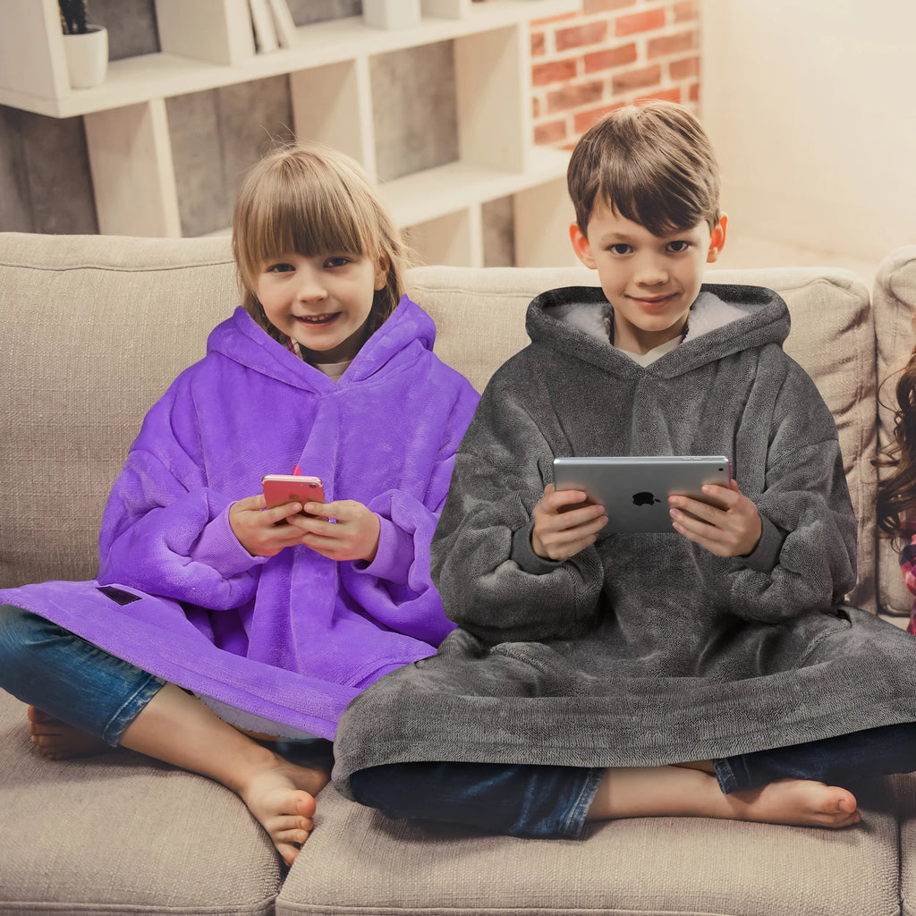 Oversized Sherpa Hoodie with Front Pocket T329