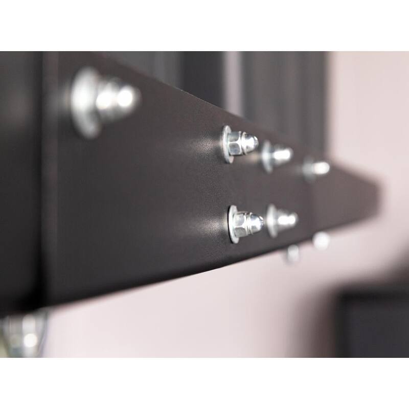 2 ft. x 8 ft. Black Garage Wall Shelving 2-Pack A51071