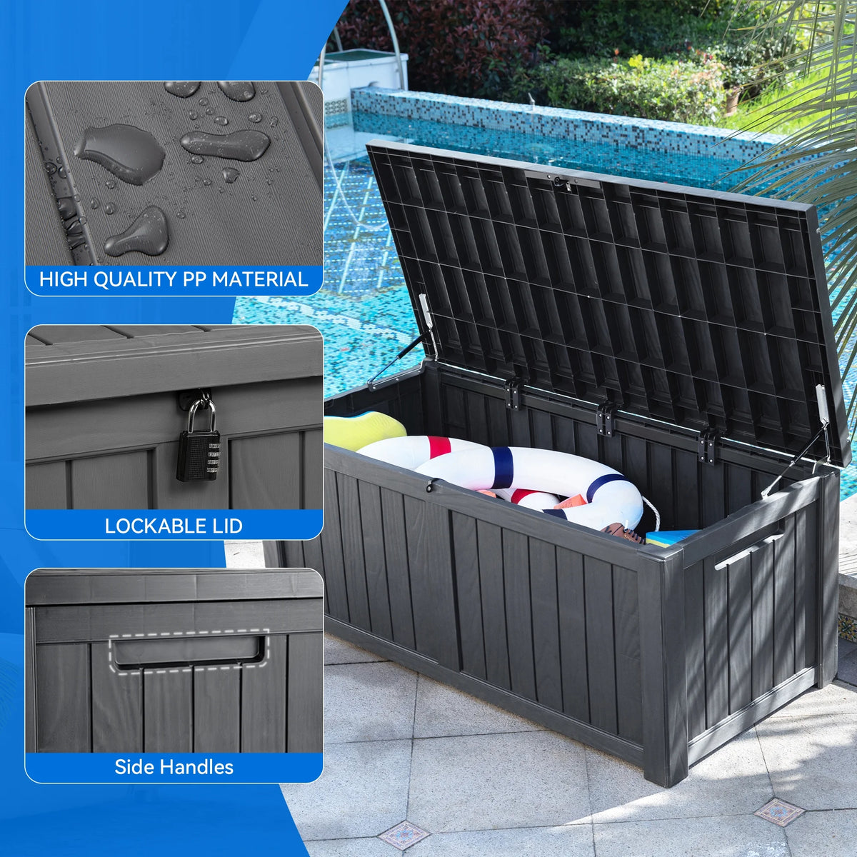 120 Gallon Resin Deck Box G3110