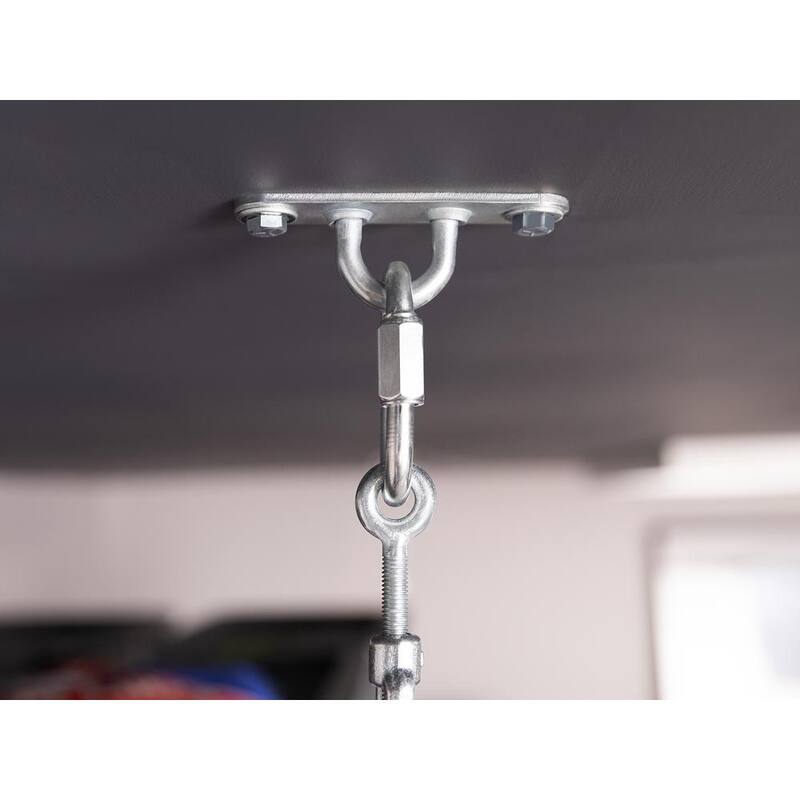 2 ft. x 8 ft. Black Garage Wall Shelving 2-Pack A51071
