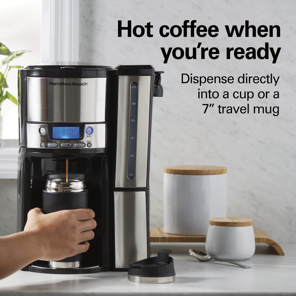 12 Cup Programmable Coffee Maker with Removable Reservoir A342