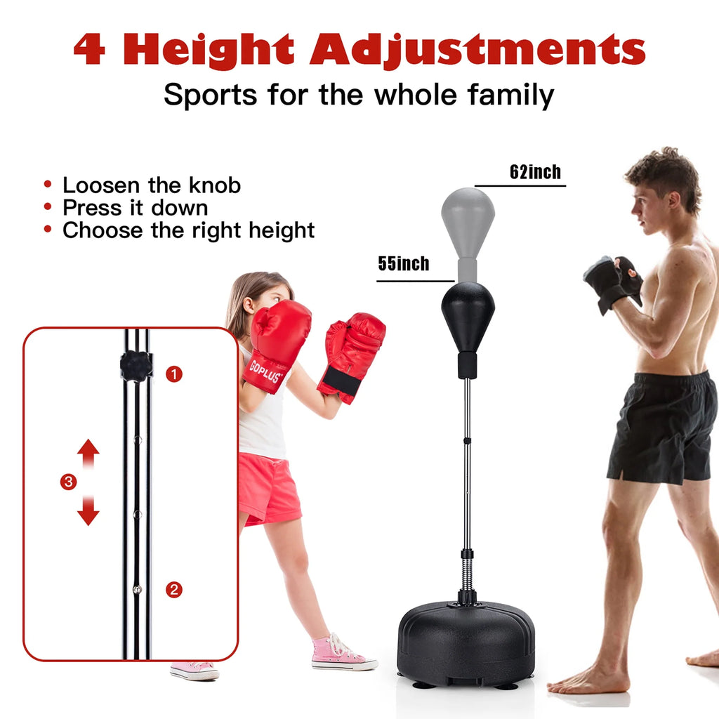 Freestanding Punching Bag with Stand and Boxing Gloves Q9509