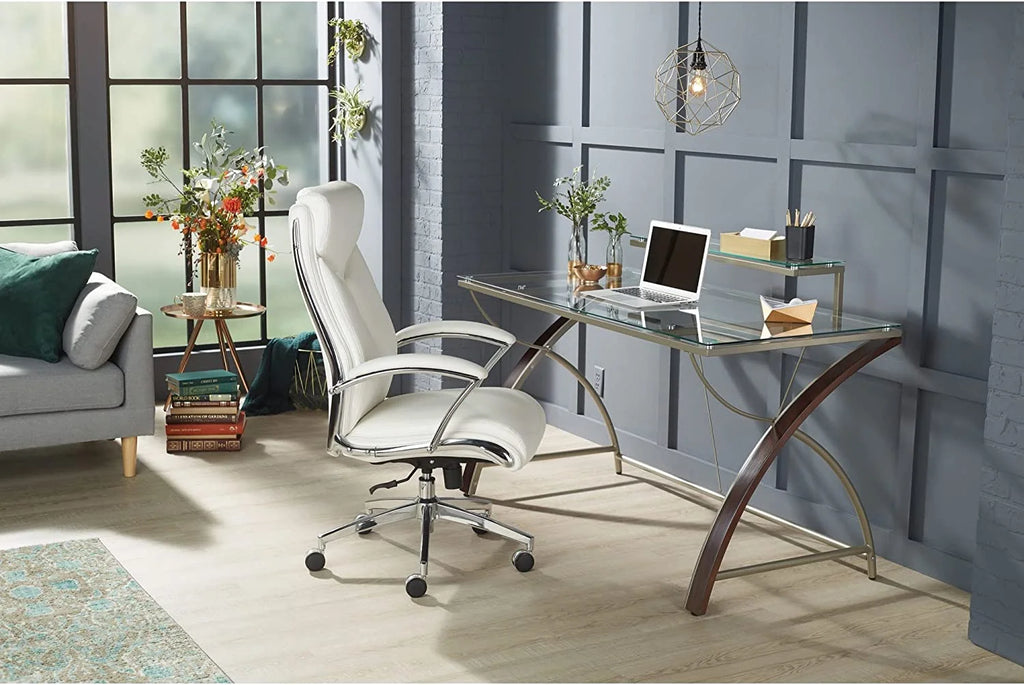 55"W Glass Computer Desk I623484