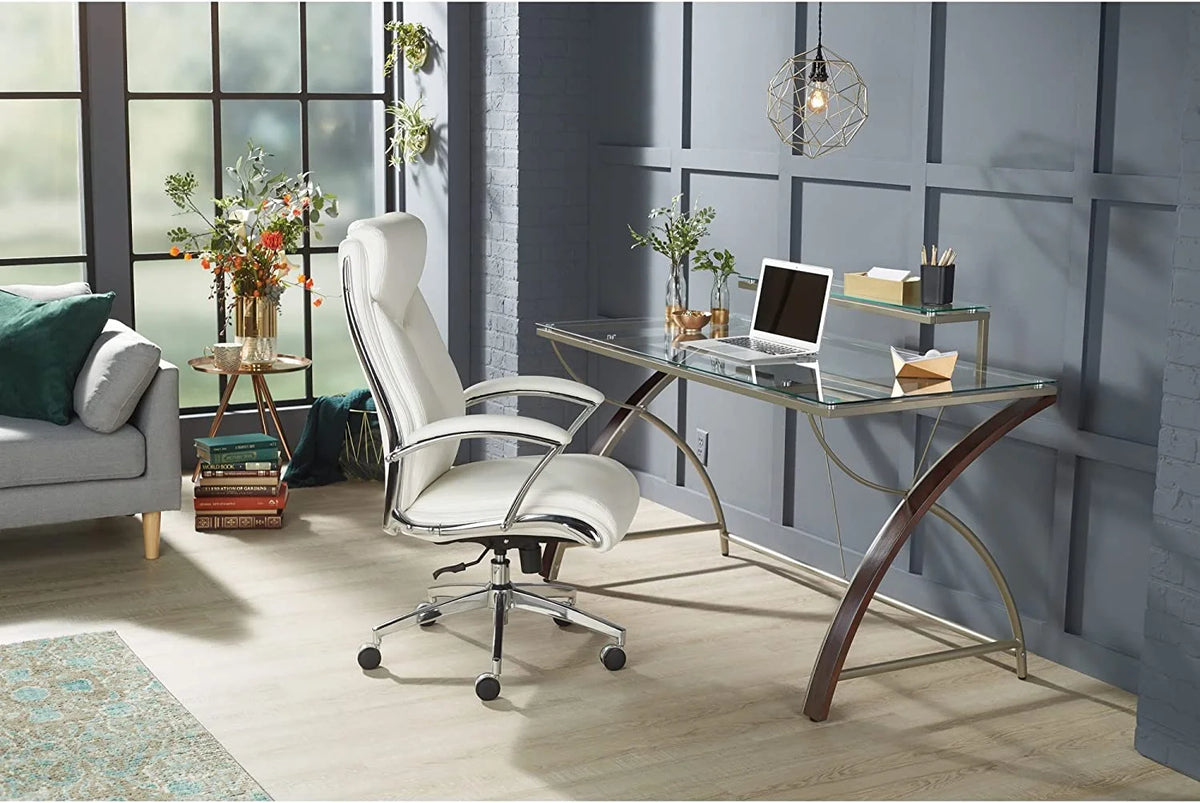 55"W Glass Computer Desk I623484