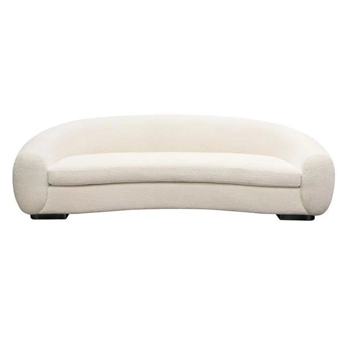 Bone Boucle Textured Fabric Sofa O101729