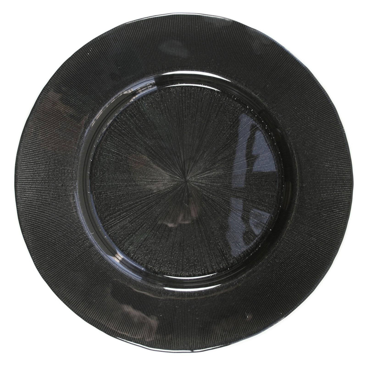 Black Glass Charger T461029