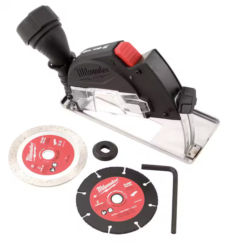12V Brushless Cordless Cut Off Saw with 6-Pack Metal Cut Off Wheels J729