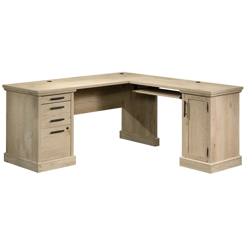 L-Shaped Desk & Large Hutch Q59729