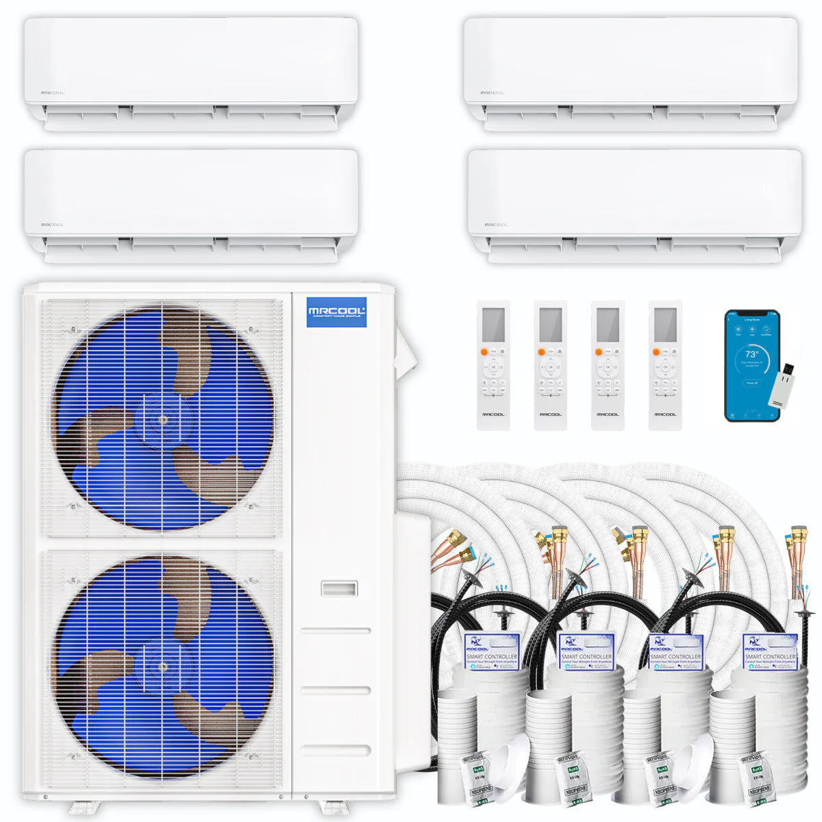 39,000 BTU 4 Zone Ductless Air Conditioner and Heat Pump V121