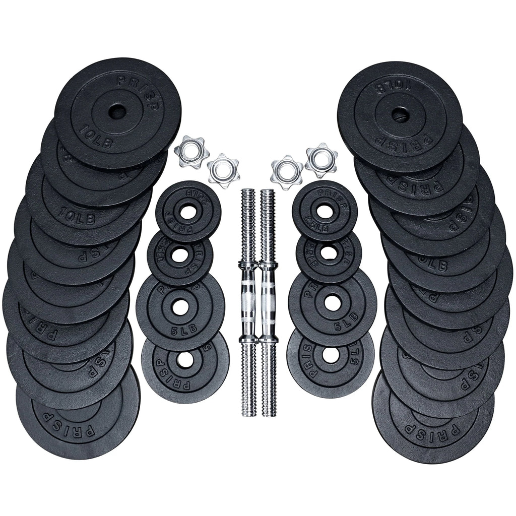 Adjustable Weight Dumbbells Set with Cast Iron Plates X658