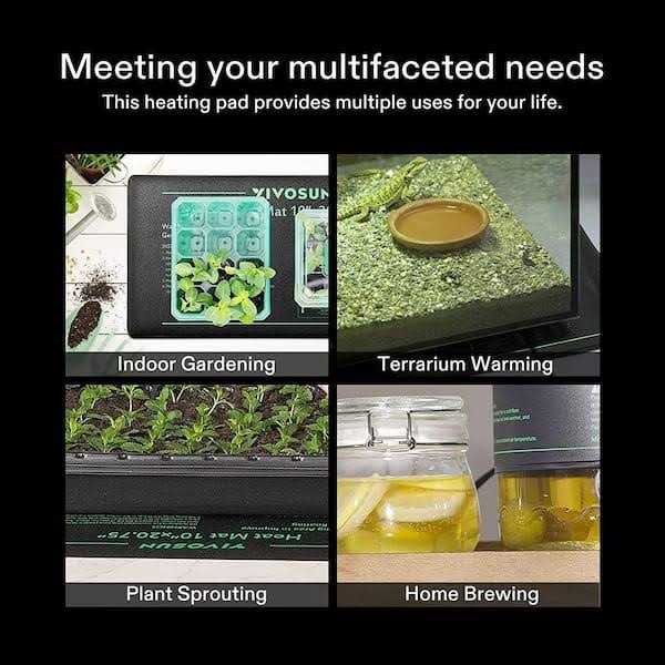Seedling Heat Mat and Digital Thermostat Combo Set U396