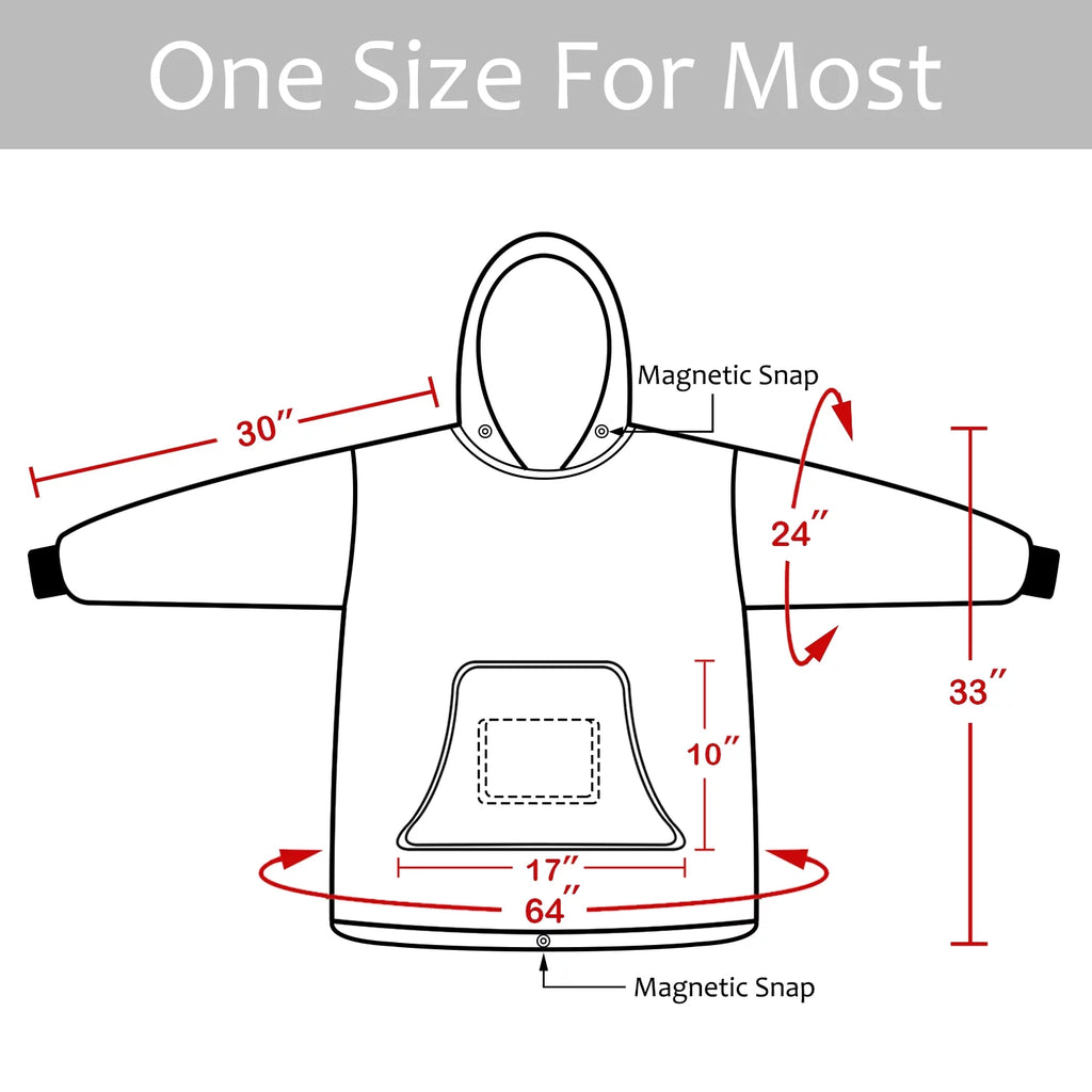 Oversized Sherpa Hoodie with Front Pocket T329