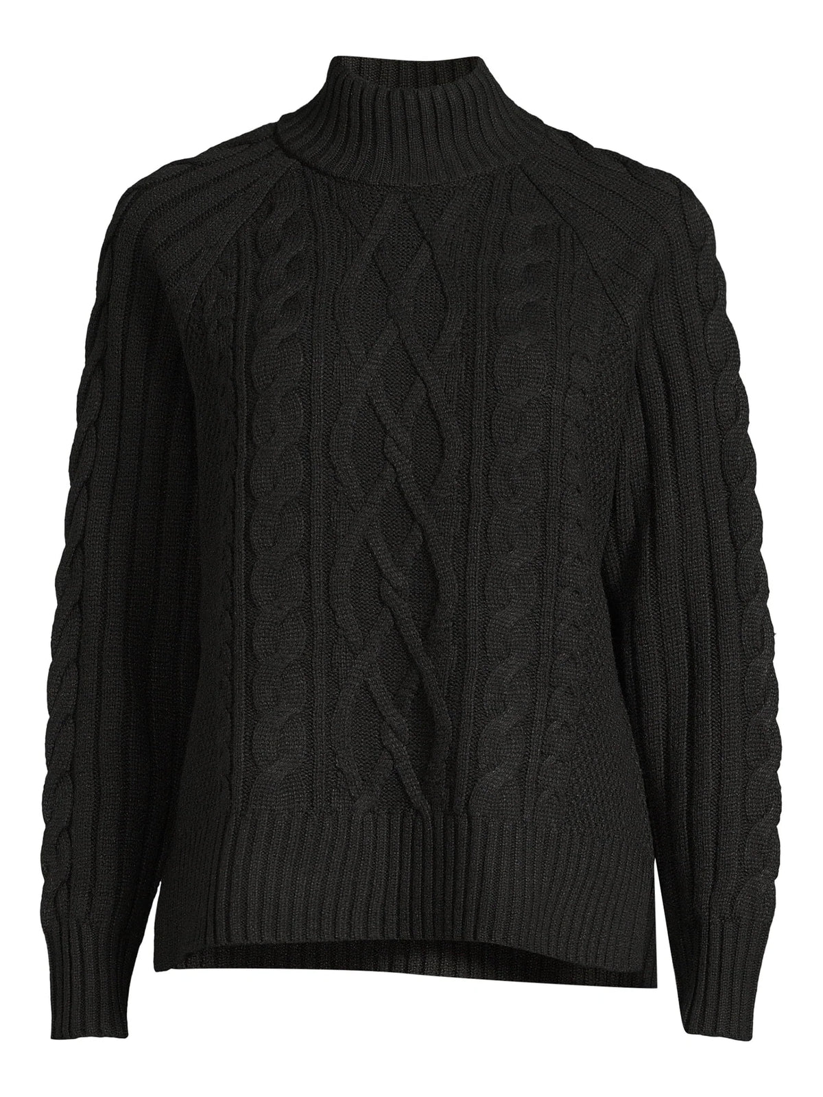 Mock Neck Cable Pullover Sweater N924273
