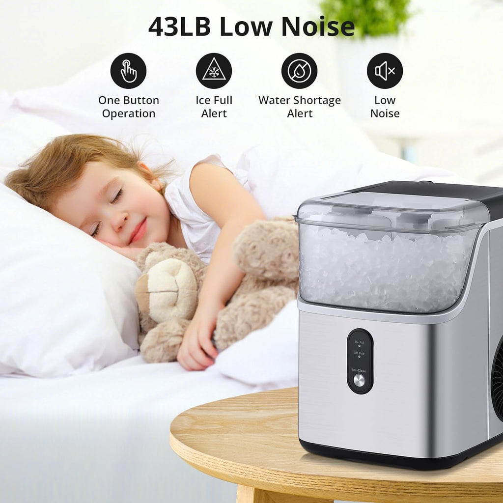 Countertop Nugget Ice Maker with Self-Cleaning X2250