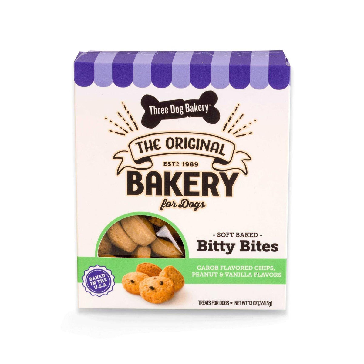 Carob Peanut & Vanilla Soft Baked Dog Treats W13175