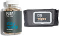 Vegan Fiber Supplement 120 Capsules and Micellar Aloe Wipes 48 Count V575