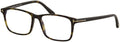 Havana Clear Lens Plastic 54 mm Eyeglasses T682