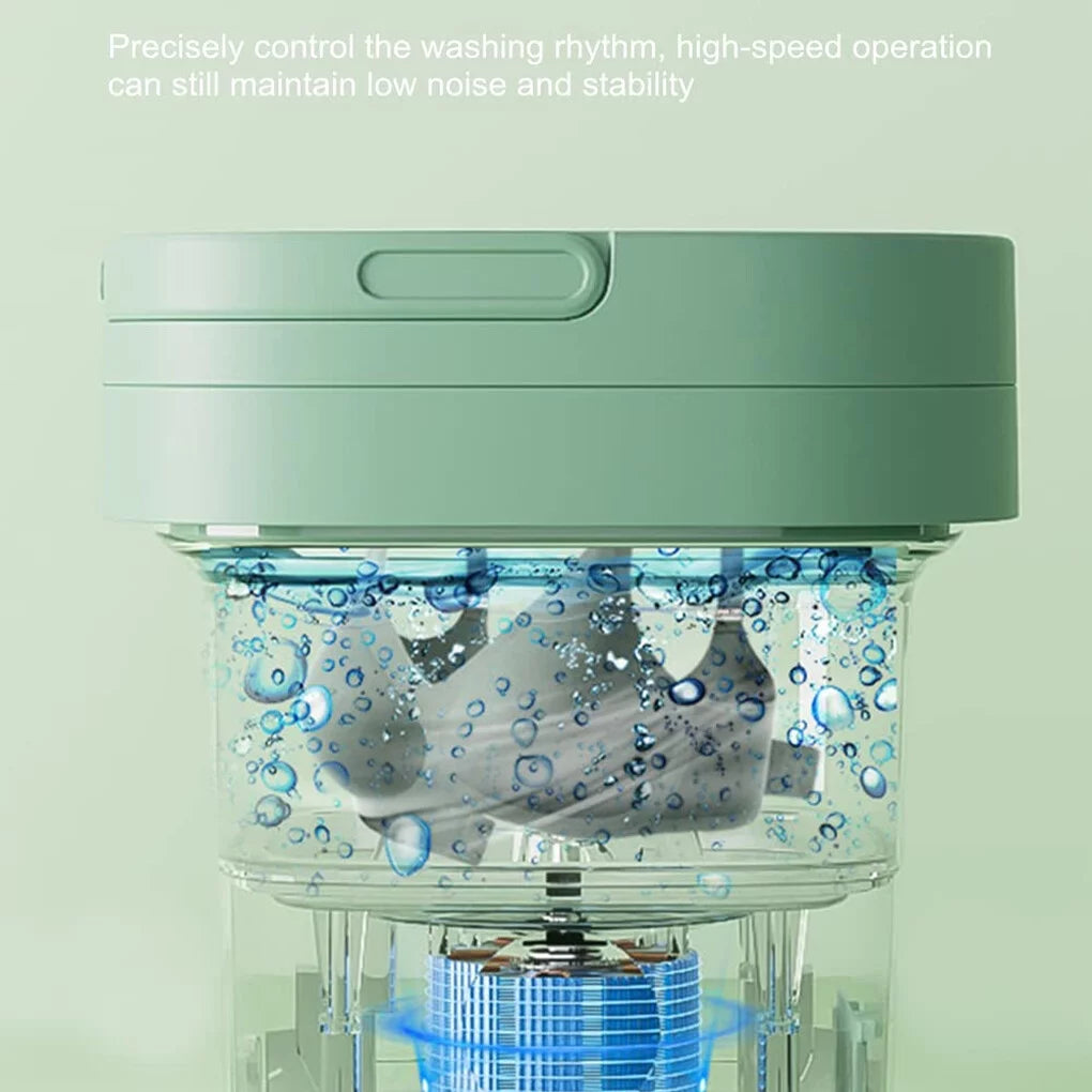 6.5L Portable Foldable Mini Washing Machine with Drain Basket W99741