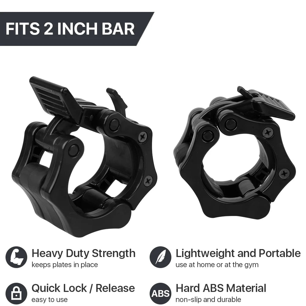 2 inch Black Barbell Clamps S706512