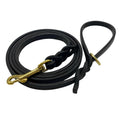 6 FT Braided Leather Dog Leash K7293