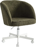Boucle Office Chair Height Adjustable with Wheels K35882