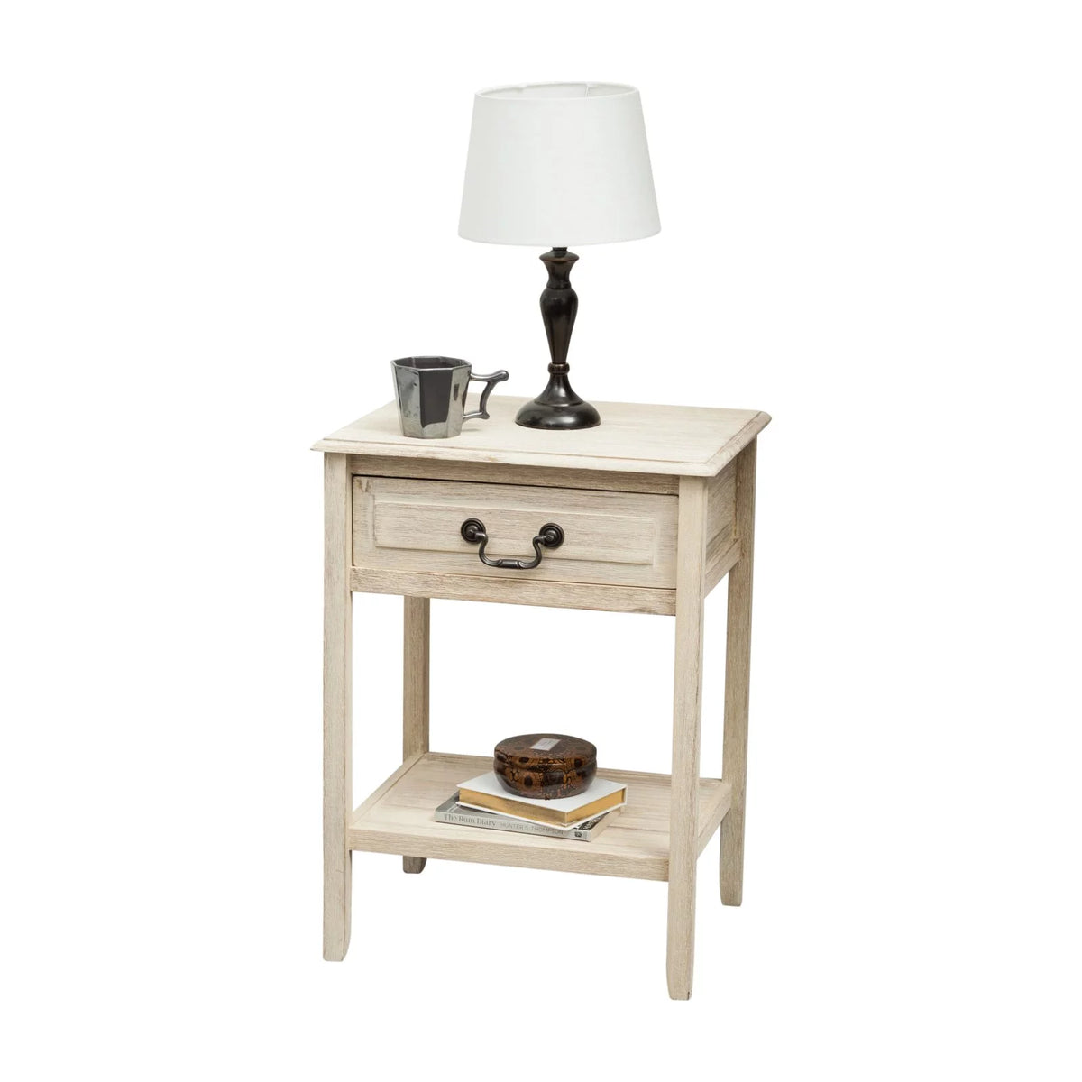 Single Drawer Rectangular Accent End Table P15672