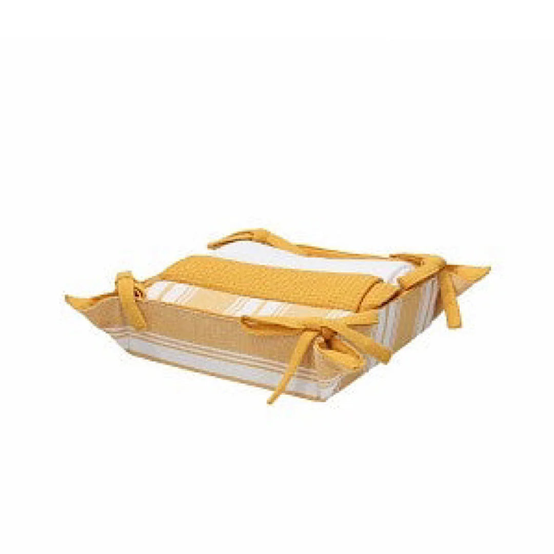 Square Basket 18x18+3 Towels 50x70 Textile Giallo V299