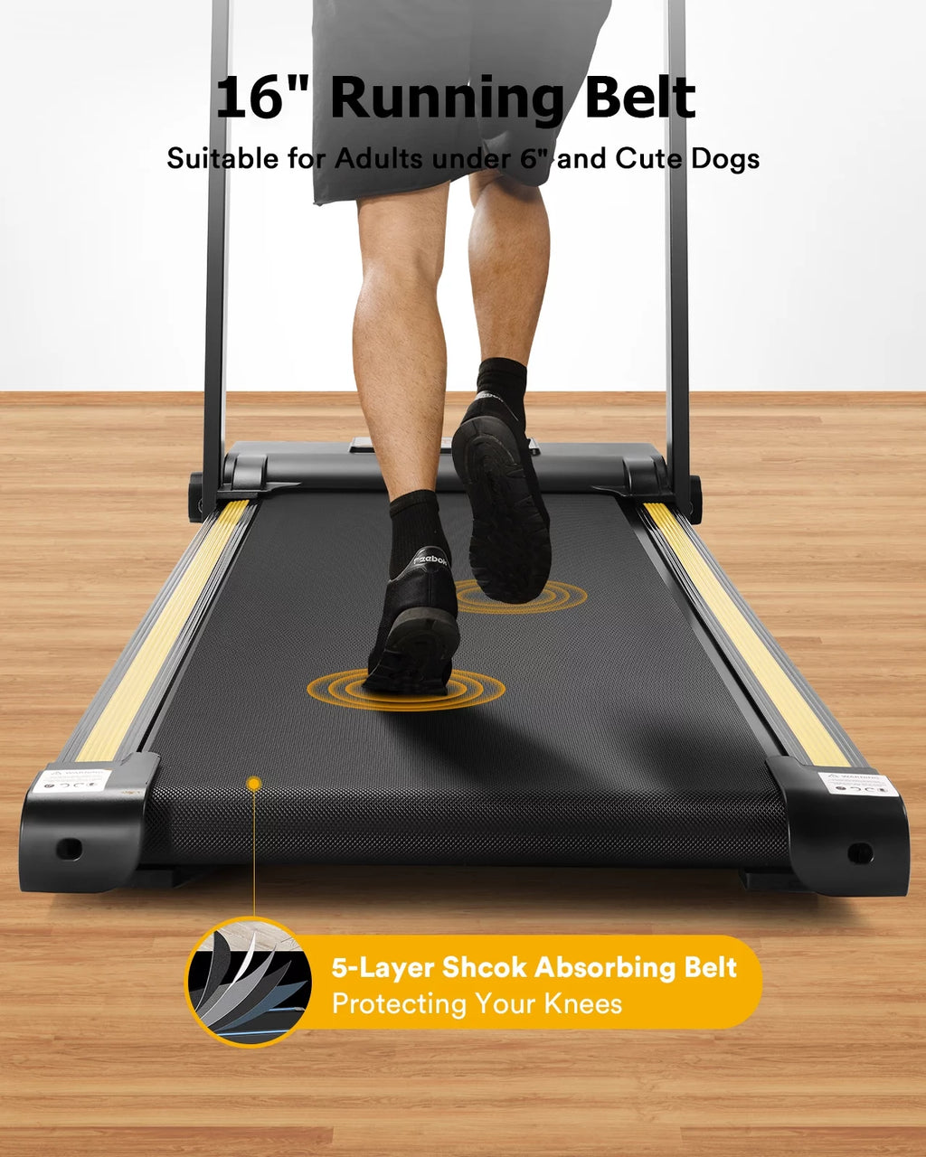 Folding Treadmill 2.25HP Portable Compact with 12 HIIT Modes D32029
