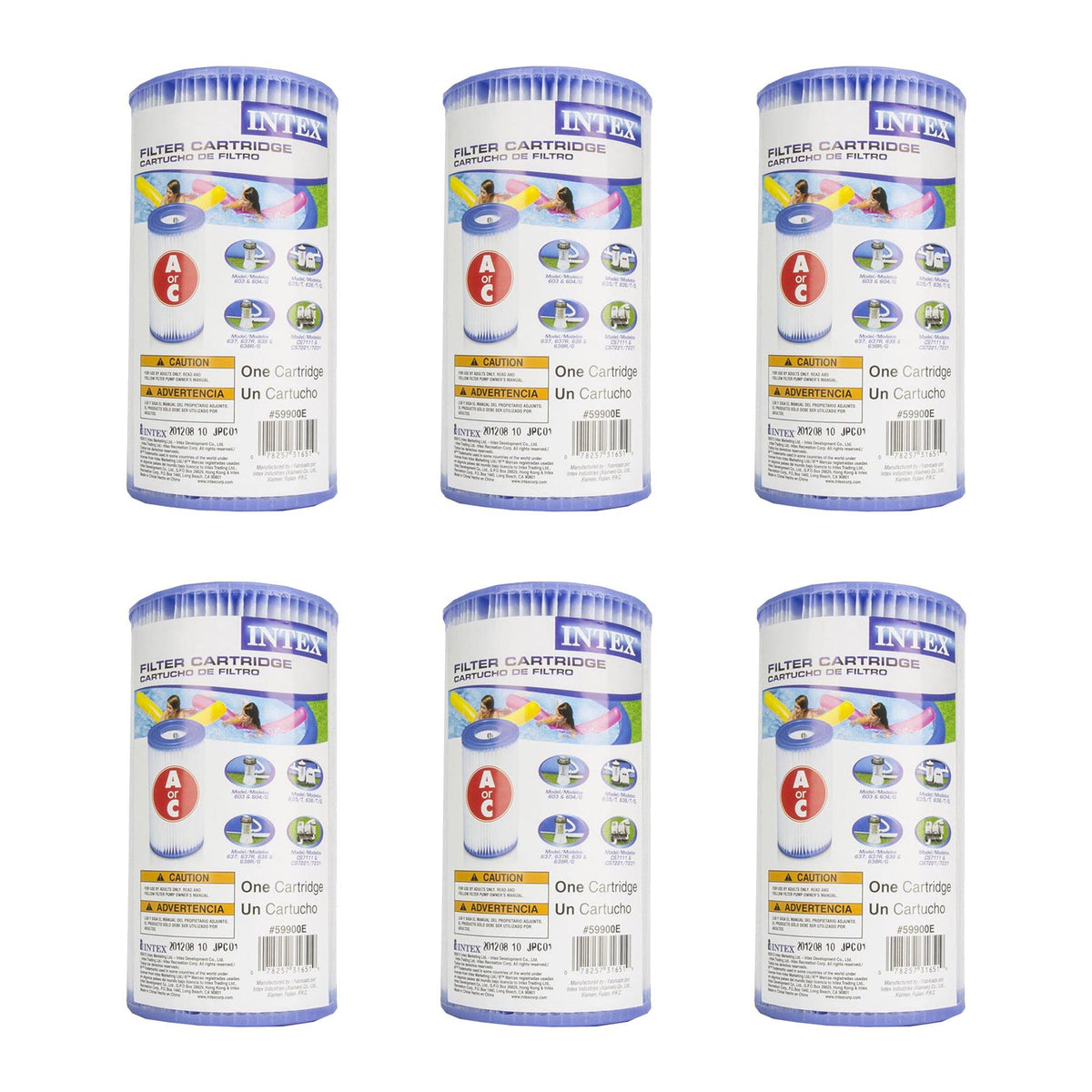 Pool Filter Pump Cartridge 6 Pack I921404