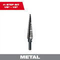 Black Oxide Step Drill Bit 13-Steps G61245