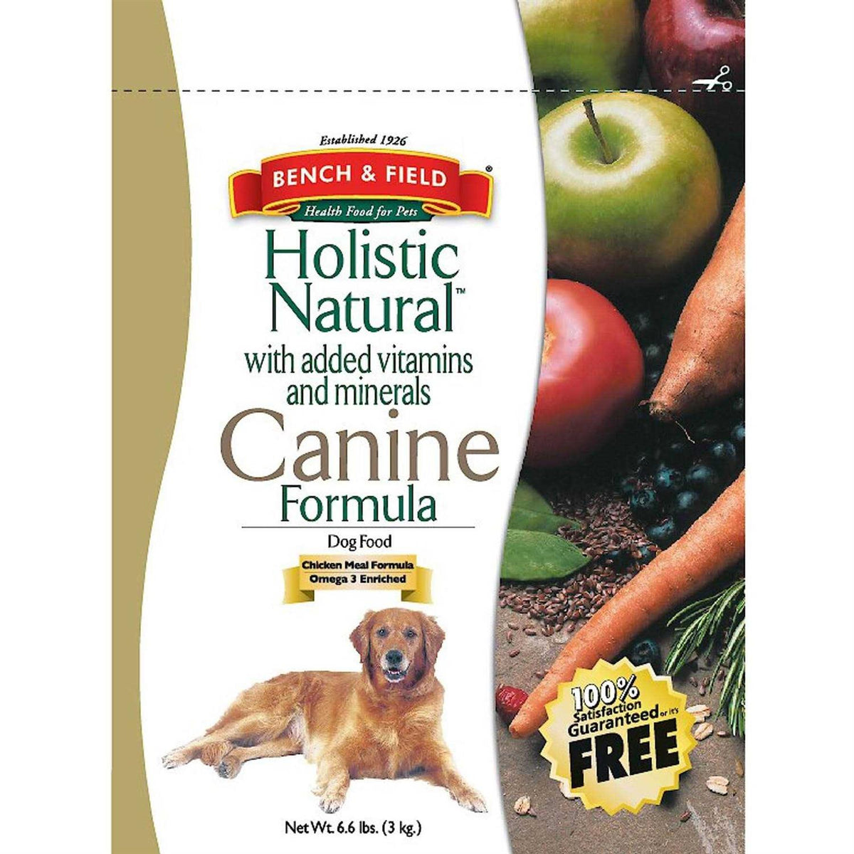 Natural Adult Dry Dog Food Chicken Meal and Brown Rice 6.6 lb Bag B449271