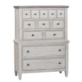 White 5 Drawer Chest F8950