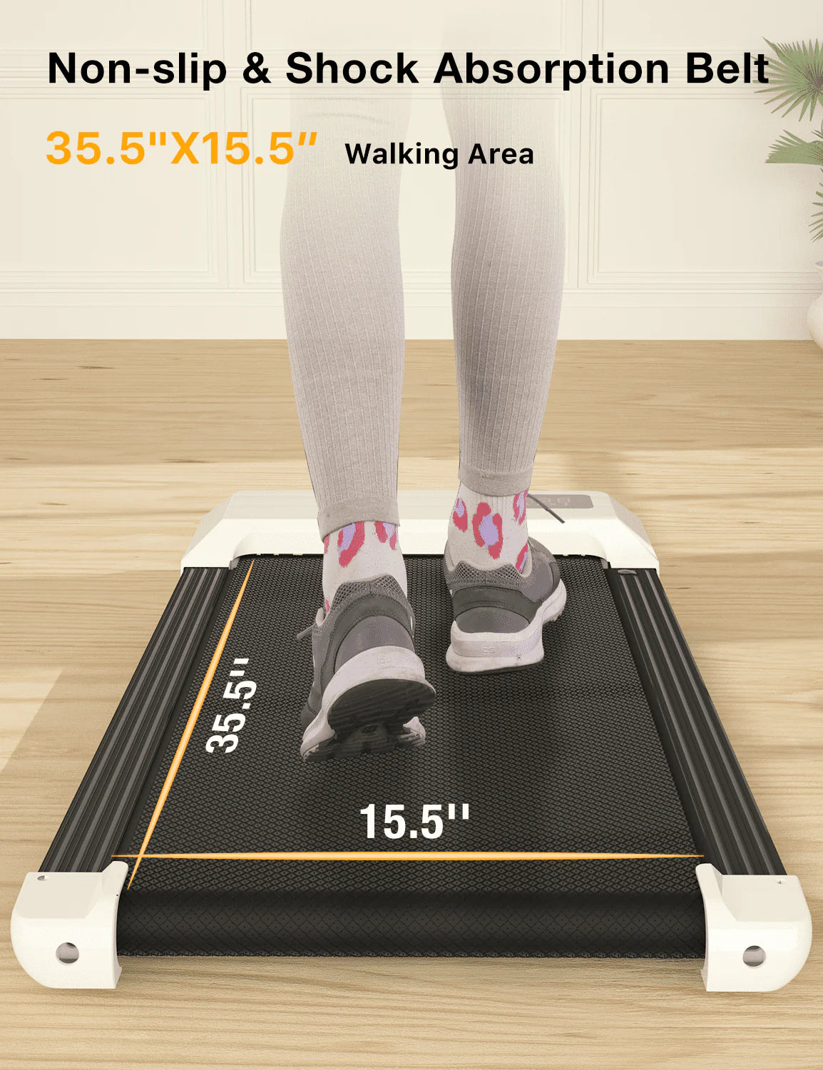 2 in 1 Under Desk Treadmill with Remote Control and LED Display L5149