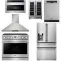 36 Gas Range, Range Hood, Refrigerator, Dishwasher, Microwave and Wine Cooler F1659