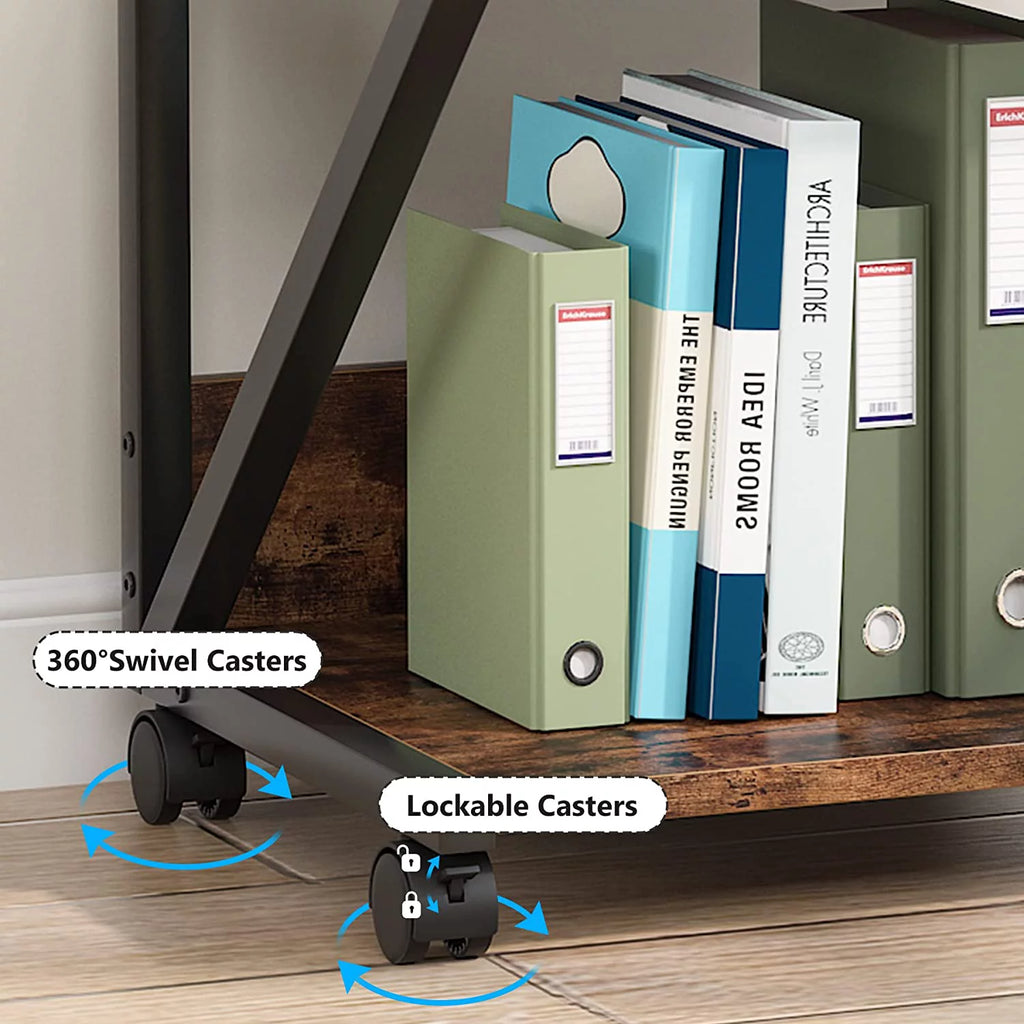 3-Tier Rolling Printer Cart with Storage Shelf N592415