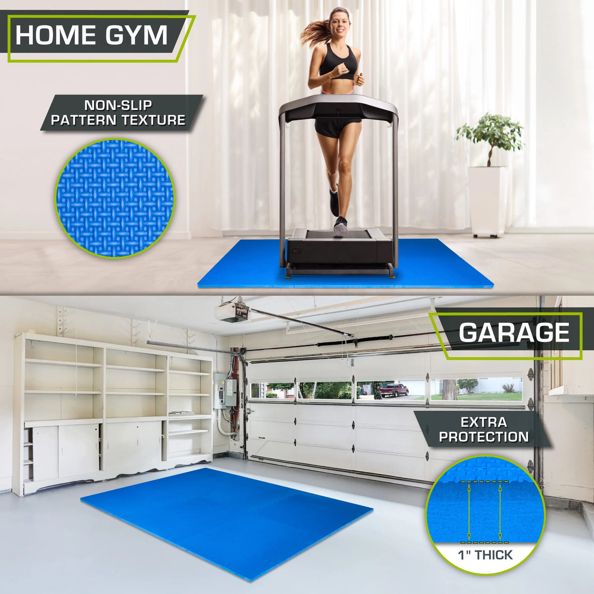 Extra Thick EVA Foam Exercise Mat D4186