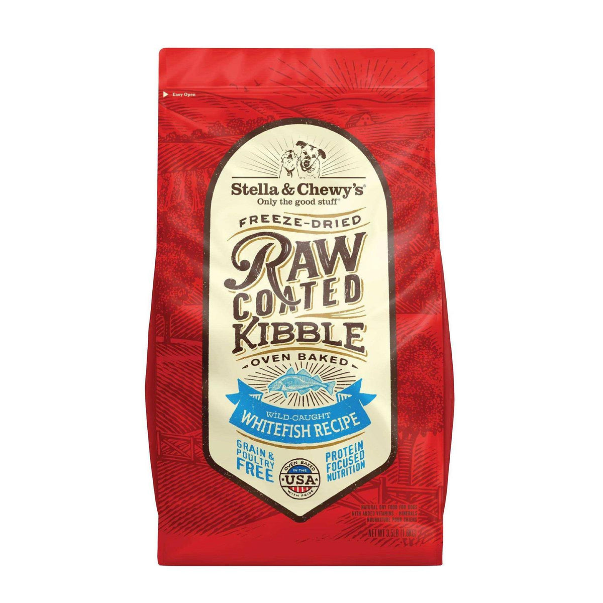 Raw Coated Dog Kibble Whitefish F860