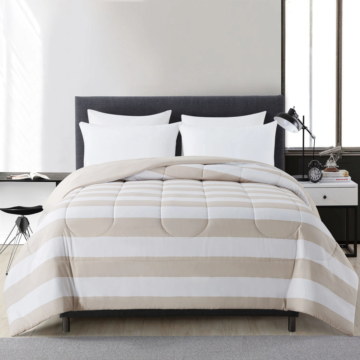 Navy Microfiber Comforter Twin/Twin XL T58779