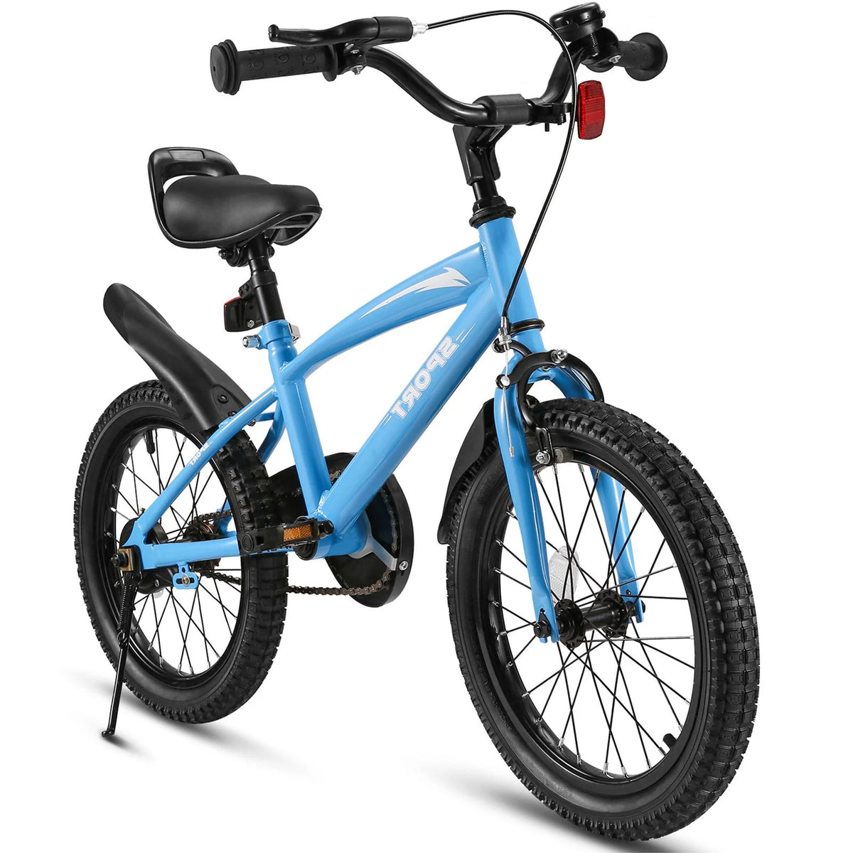 16 Inch Blue Kids Bike with Training Wheels C6035
