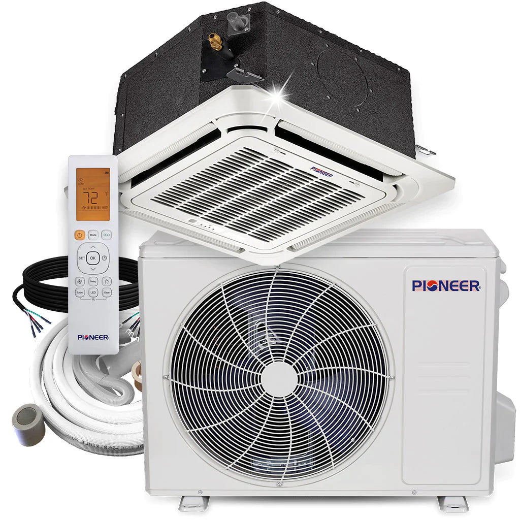 18,000 BTU 20.5 SEER Compact Cassette Mini-Split Air Conditioner Heat Pump K65253