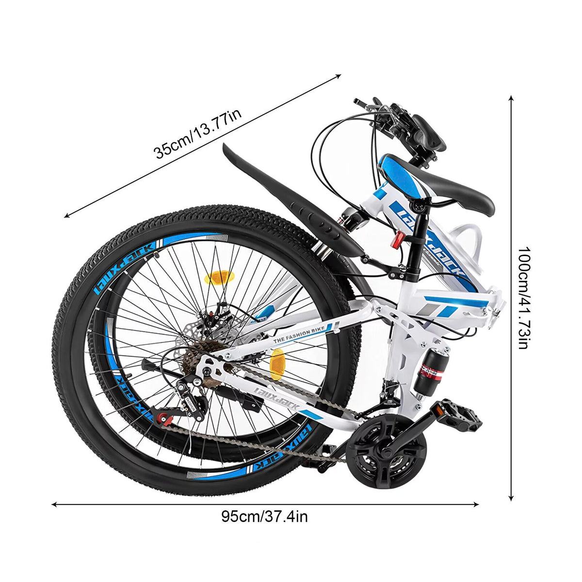 26 inch 21 Speed Full Suspension Folding Mountain Bike X719