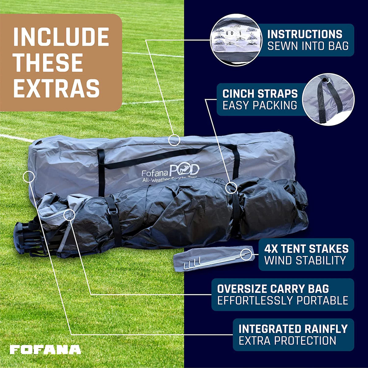 All Weather Pop up Sports Tent for up to 4 People S941003