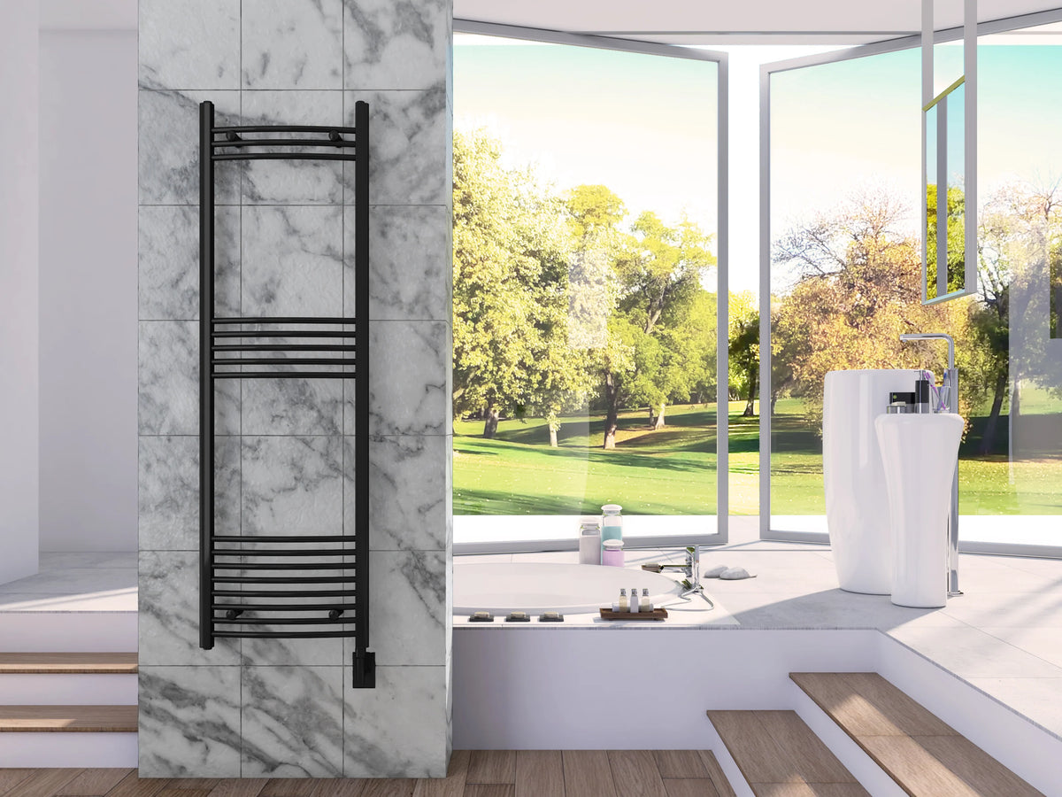 Wall Mounted Electric Towel Warmer in Black S9236