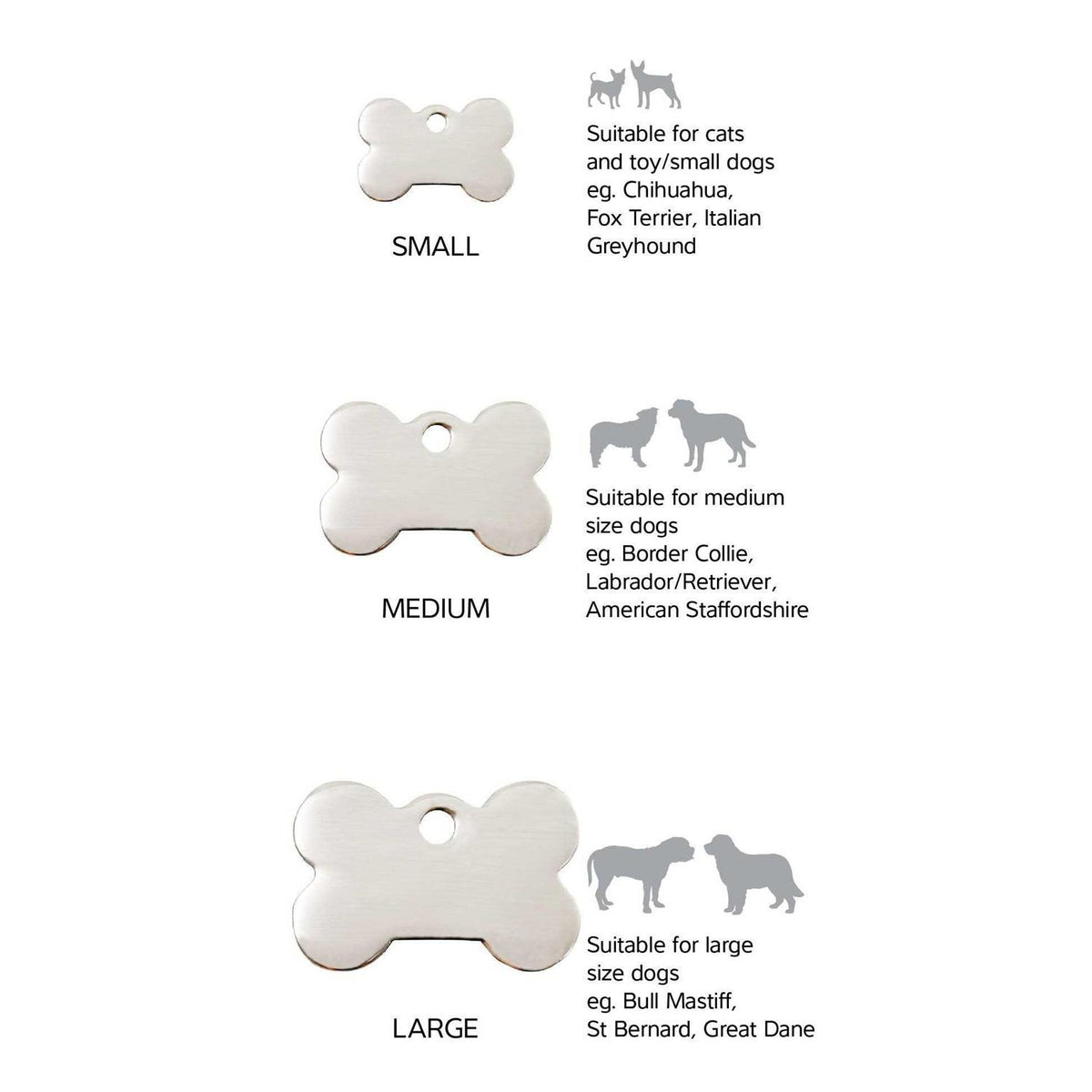 Bone Pet ID Dog Tag E92655