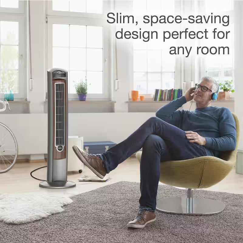 42 in. 3-Speed Oscillating Tower Fan with Remote Control B4044