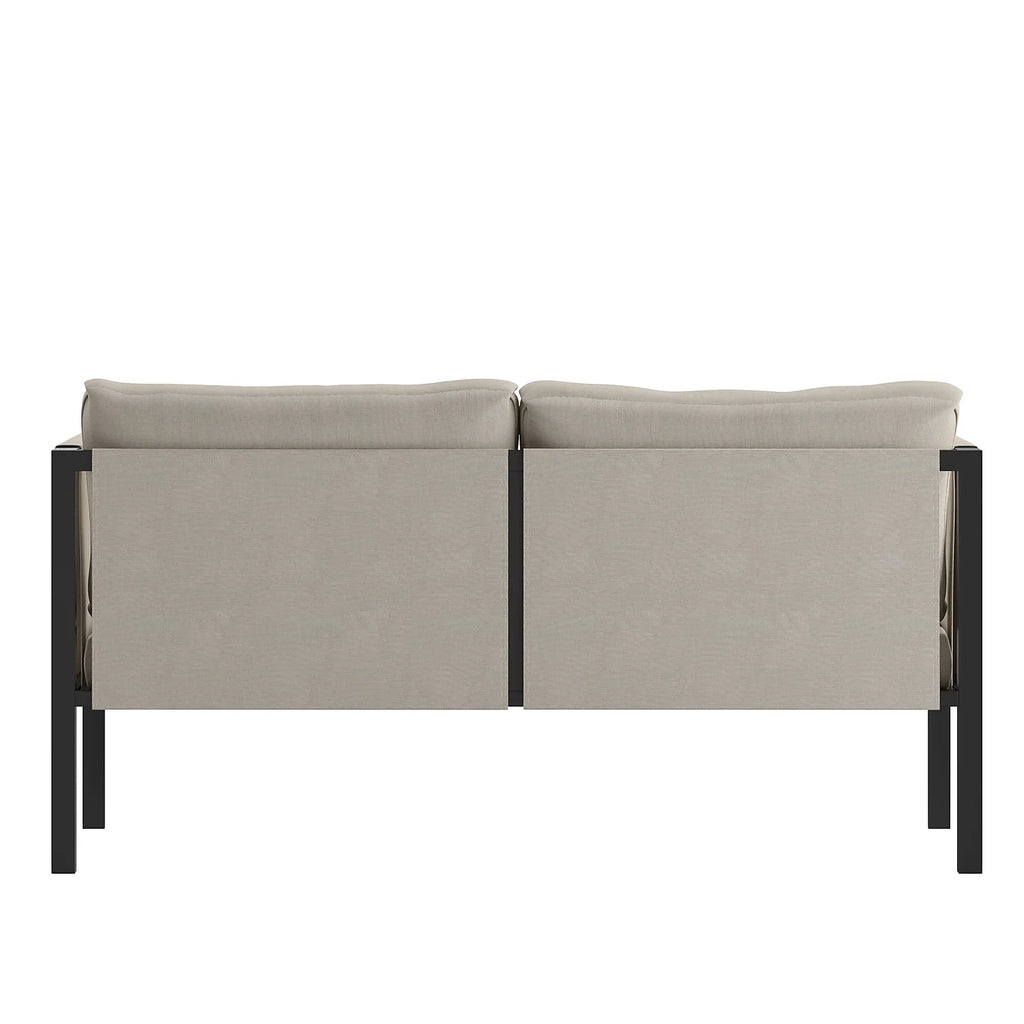 Light Gray Steel Patio Loveseat J14490