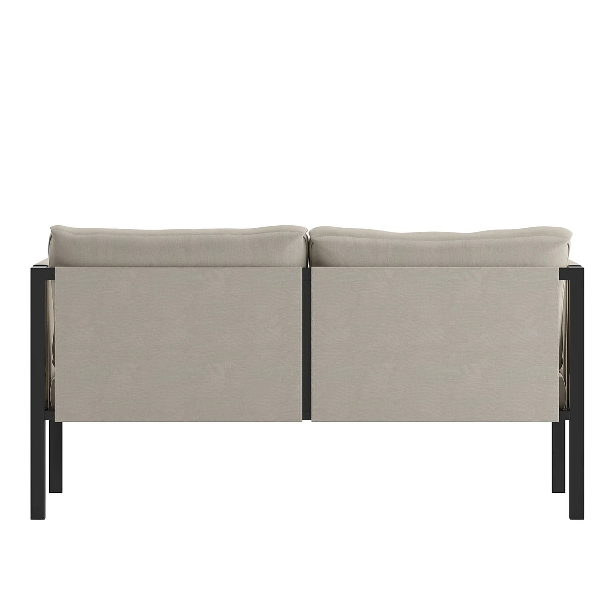 Light Gray Steel Patio Loveseat J14490