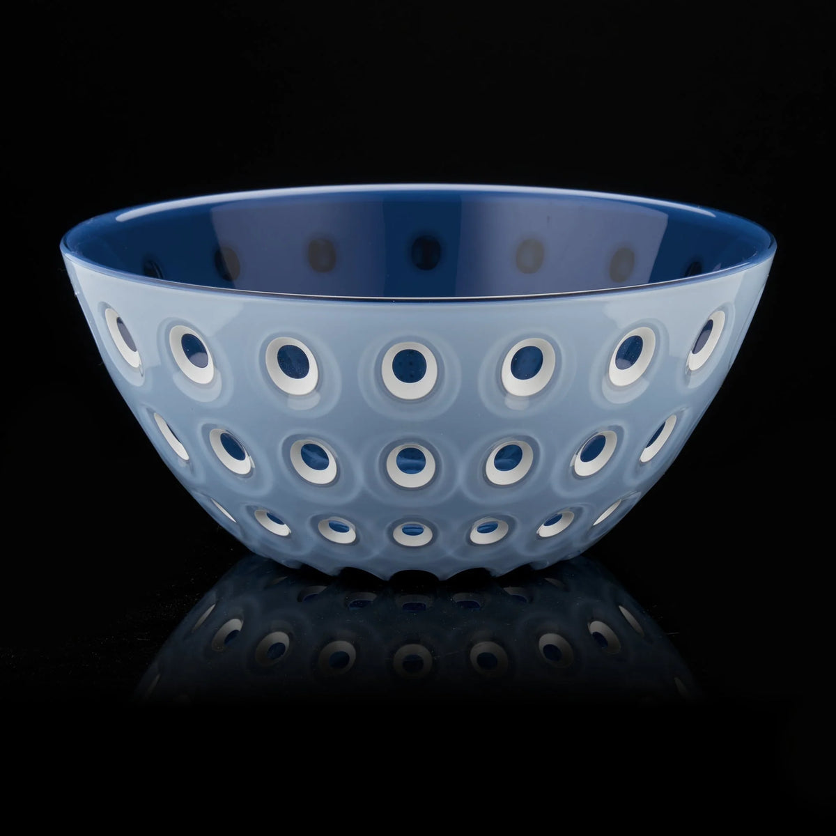 Bowl 25cm Red/White/Transparent H259758