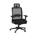 Black Mesh Task Chair with Headrest K4054