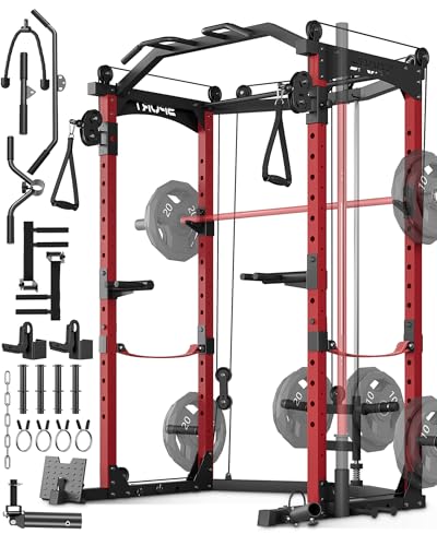 Power Cage with Cable Crossover System 1600LBS Weight Capacity E755589